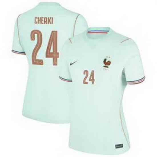 Women 24Rayan Cherki France Jersey   4